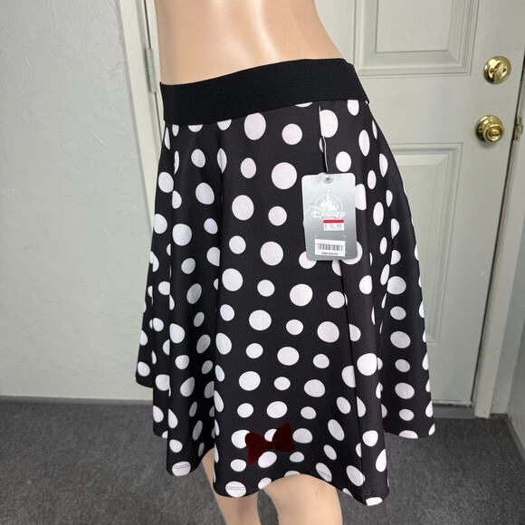 NEW Disney Store Women's Skirt XXL 2XL Polka Dot Minnie Mouse A-line Stretch T12 - Picture 2 of 6